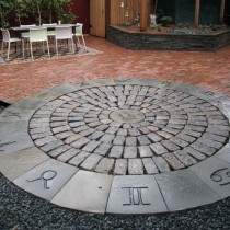 permeable entertaining area in minneapolis using historic cobble